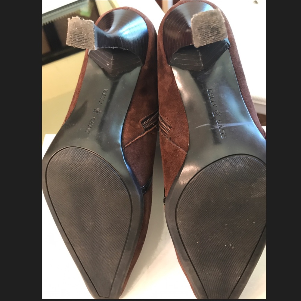 Kelly and Katie Brand Suede Close Toe Heel Boots - Picture 4 of 6